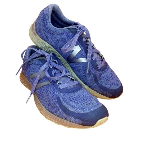 New Balance Arishi Women's Purple & Silver Sneakers - Size 5 - Picture 1 of 6